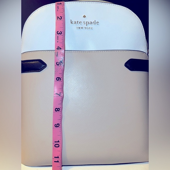 Used Kate Spade Staci Saffiano Leather Dome Backpack Purse - Picture 9 of 10